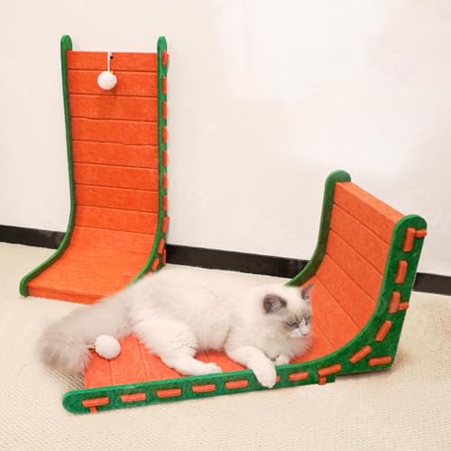 Jouet interactif chat et tapis griffoir antidérapant pour escalade - 3