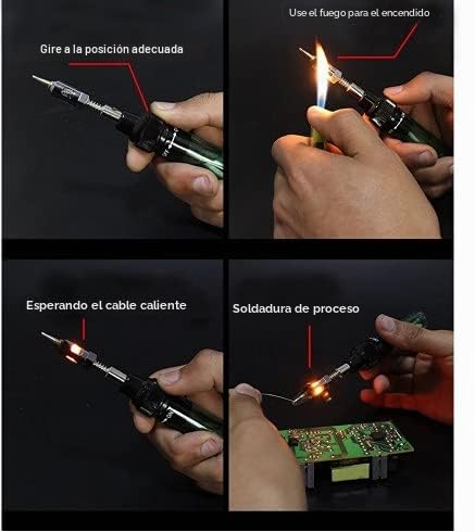 Miniatura 4 de Fydun 8ml Soldador De Butano Cautín De Gas Antorcha De Gas Butano Sin Cuerda Soldador Pistola Soldadura Pluma Herramienta 1300 Azul