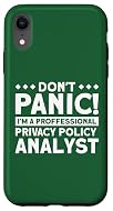 Ideal para analistas que desarrollan políticas de privacidad, asegurando el cumplimiento y guiando las prácticas organizacionales. Una idea de regalo divertida y única para expertos en políticas: "Don't Panic! Soy Analista Profesional de Políticas de...