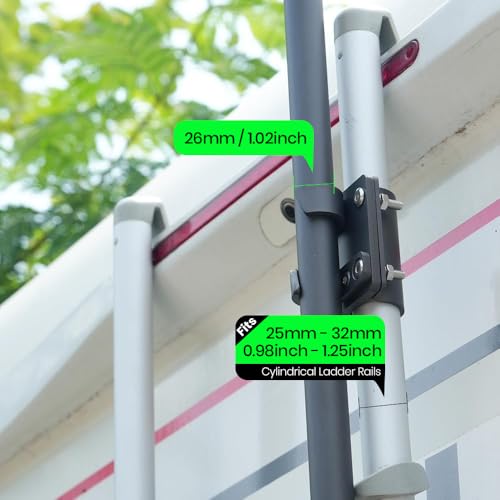 Starlink Gen 3 RV Ladder Pole Mount Kit FlagPole Mount for Starlink Gen 3- Fits 0.98 to 1.25 Inch Round Ladder Rails by XTAR - Image 6
