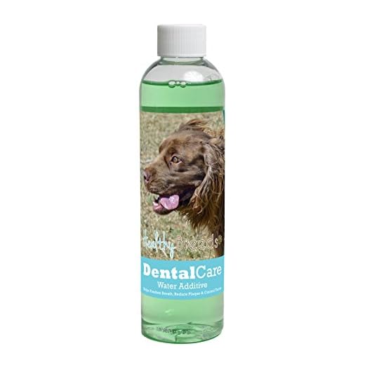 Healthy Breeds Dog Dental Care Water Additive for Sussex Spaniel - Helps Freshen Breath, Reduce Plaque & Control Tartar - Mint Flavor - 8 oz