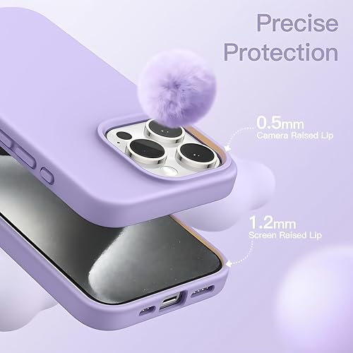 Image of Aa TrendX Silicon Case Cover Compatible with iPhone 13 Pro Max Case Cover | Slim Fit Silicone Back Case for iPhone 13 Pro Max /Camera Protection /Hard Edge /Premium Back Case Cover / (Purple)