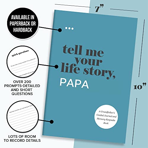 Tell Me Your Life Story, Papa: A Grandfather's Guided Journal and Memory Keepsake Book (Tell Me Your Life Story(r) Series Books) - Image 4