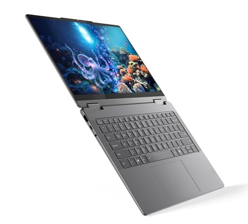 Image of Lenovo Yoga 7i 2-in-1 2025 Copilot+ PC with Intel Core Ultra 7 256V Processor, 1TB SSD, Yoga Pen, 14 inch WUXGA OLED Dolby Vision Touchscreen, 16GB LPDDR5x-8533 Memory, 5MP IR Cam, Wi-Fi 7, and Win11 Pro