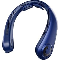 Ventilatore portatile da collo che soffia aria fredda, display a LED, ventilatore personale di raffreddamento portatile a mani libere, 5 velocità, supporto per il collo, condizionatore d'aria senza Ventilatore portatile da collo che soffia aria fredda, display a LED, ventilatore personale di raffreddamento portatile a mani libere, 5 velocità, supporto per il collo, condizionatore d'aria senza