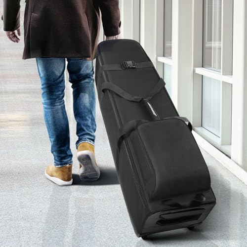 Findway Golf Reisetasche mit Rädern, Hochleistungsfähige 900D Oxford tragbare und wasserdichte Golfschlägertasche, Weich, Gepolstert, Golf Reiseabdeckung für Flug und Fluglinie