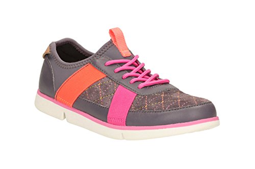 Image of Clarks Girl's Tri Mavis Black Boat Shoes - 5 Kids UK /India (21 EU)