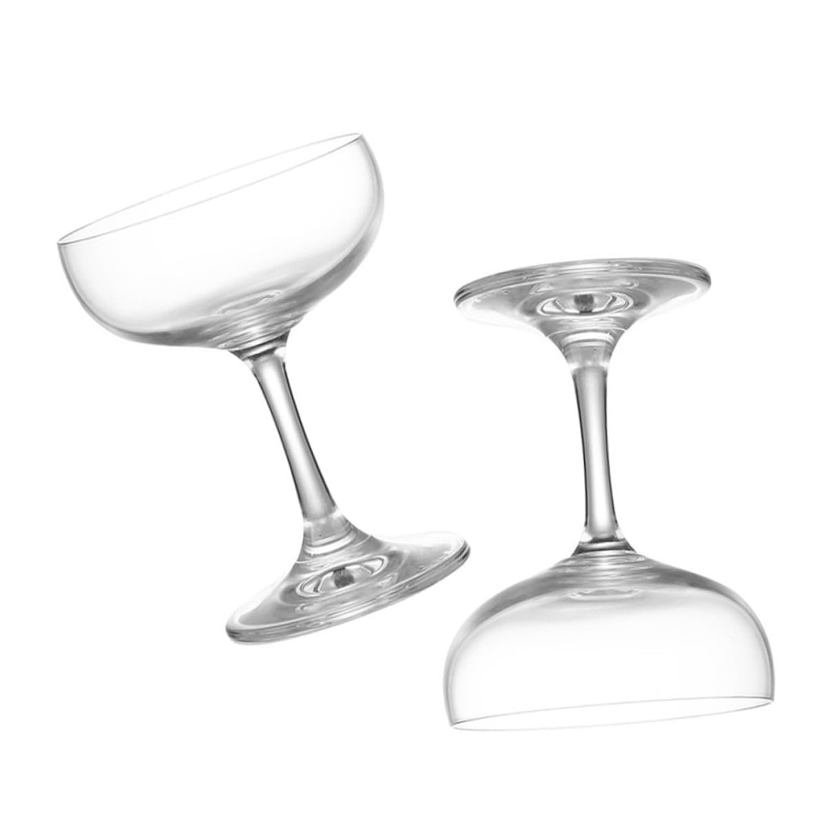 Verres à Cocktail Martini en Cristal Lot de 2 Coupes Vintage 140 Ml pour Bar