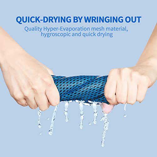Honoson Cooling Towel Bulk – Neck & Face Cool Chilly Towels Microfiber Breathable Sport Sweat Rag for Gym, Yoga, Travel, Camping, Running, Outdoor
