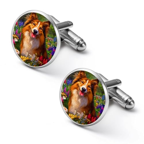 CASOWAT Mancuernillas redondas para hombre 2.0cm miniatura 1