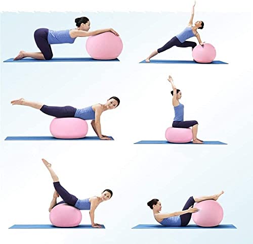 Ballon de gym 65cm violet comme siège de bureau ergonomique