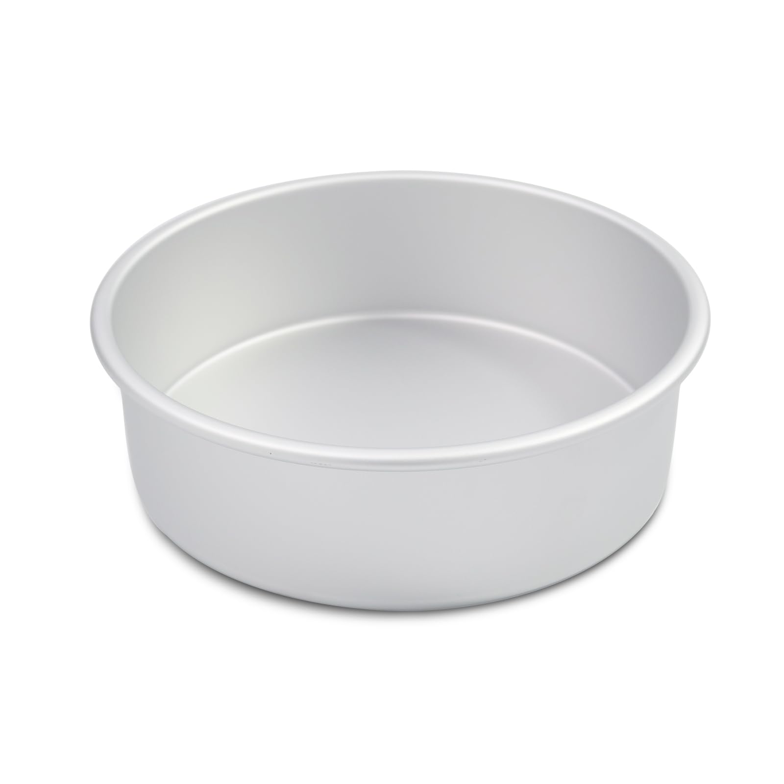 kefyixc 9×3 Inch Round Cake Pan,Anodized Aluminum Cake, Baking Tin for Birthday Cake, Party Silver — image 1