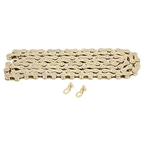 OUKENS Bike Chain, Electroplated Rustproof Carbon Steel 8 Speed Bike Chain,Bicycle Chain Mountain Bike Parts for Mountain Bike Road Bike Reusable