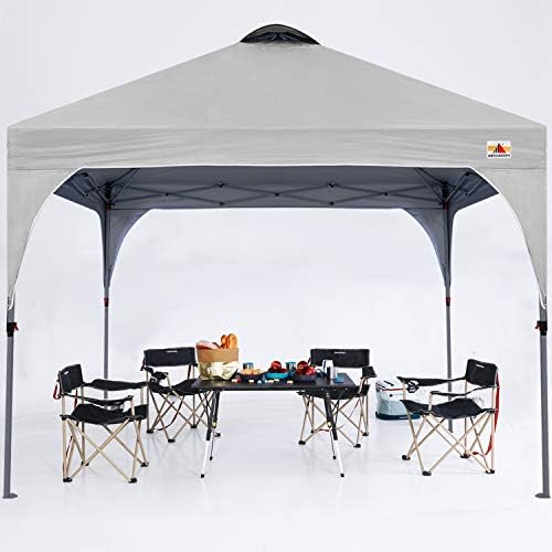 ABCCANOPY 3x3M Pop Up Gazebo Commercial Gazebo With Upgrade Roller Bag, 4 Weight Bags, Stakes and Ropes (Black)