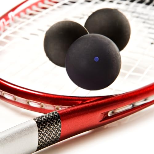 image for Flylin Single Dot Squash Ball, Squash Balls High Bounce for Competitio