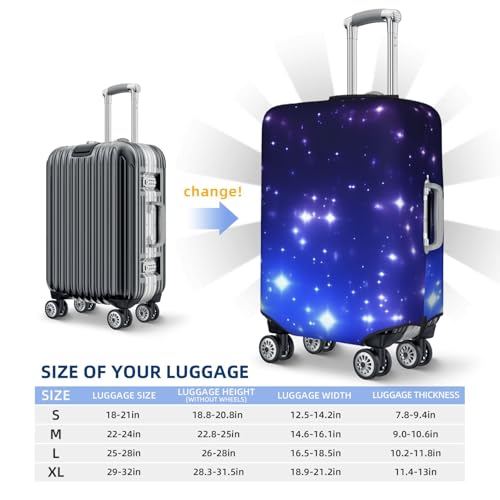 Bright Stars Print Luggage Suitcase Covers Elastic Washable Luggage Protector Luggage Covers For Suitcase 6