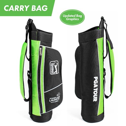 Image of PGA Tour Youth Golf Club Set - Ages 3-5 (3'6 inch-4'1 inch) and 5-8 (4'1 inch - 4'8 inch) Right and Left Handed Beginner Junior Golf Clubs with Lightweight Golf Bag, Mallet Putter, Driver by Golfgen