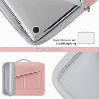 DOMISO 17-17.3 Zoll Laptop Tasche Aktentasche Umhängetasche Kompatibel mit 17.3" Dell/HP Pavilion 17/ProBook 470/MSI GS73VR Stealth PRO/Lenovo/Acer/ASUS,Rosa – Ansicht 4