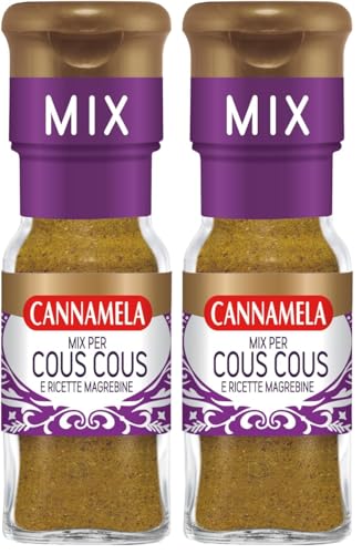 Cannamela - Linea Oro Mix, Miscela per Cous Cous, Confezione da 48g. Ideale per carni e patate