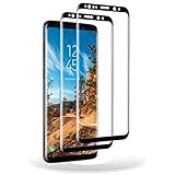 🥇【Resistente a los arañazos】Protector de Pantalla para Samsung Galaxy S8 Plus, fabricado con cristal templado premium de alta calidad, alta dureza, resistente a los arañazos de hasta 9H, evita arañazos con cuchillo y llaves y otros objetos afilados.