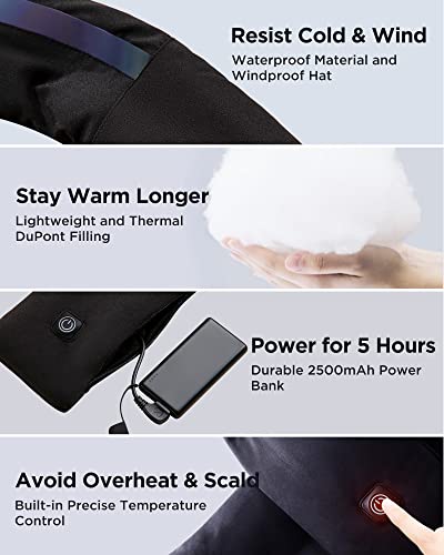 Heated Scarf, Neck Heating Pad, Rechargable Heated Neck Warmer With Power Bank, Cordless Thermal Neck Brace For Men And Women, Gift Idea For Family #TOP3