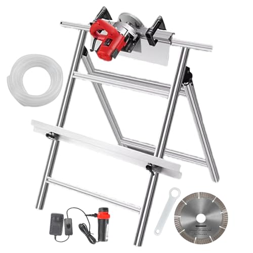 Cortador biselado de azulejos, herramienta de biselado de 43° para cerámica y porcelana, 13000 RPM, borde ajustable de 0.04 a 0.12 pulgadas, diseño de doble mango