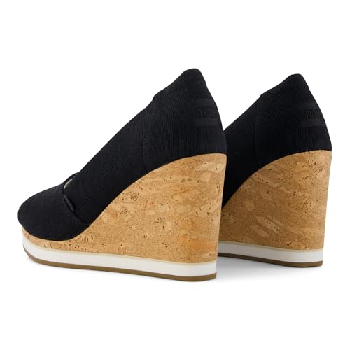 TOMS Womens Essential Wedge Black 9.5 Medium - image 8