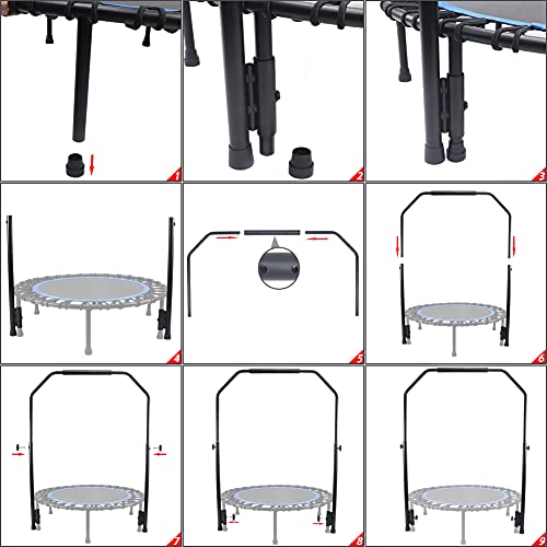 Newan Rebounder Handle Bar Accessory for 40" Round Fitness Trampolines, Cushy Foam Handles,Only Applicable to the Foot Tube Between 2.5CM/0.98IN Diameter(Trampoline Not Included) by NEWAN - Image 4