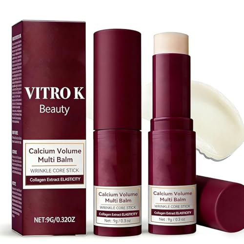 Vitro K Aluckgood Pdrn Collagen Stick Beauty Stick Beauty Calcium Multi Balm Stick Korean Skin Care Collagen Wrinkles Face Eye treatment Balm for All Skin Types (2PCS)