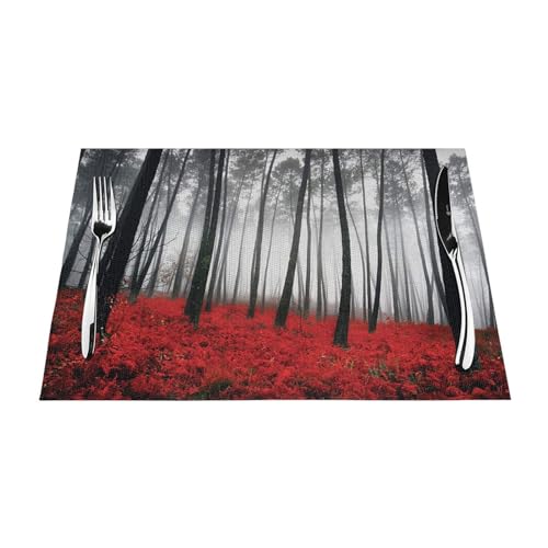 Sets de table forêt fantastique de qualité supérieure pour dîneurs