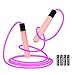Corde à Sauter LED Achort Corde à Sauter Light Corde à Sauter de Remise en Forme, illumine Le Jouet dans Un Cadeau Sombre Longueur Ajustable pour Les Enfants Adultes 2.8M/9.2FT (Rose)