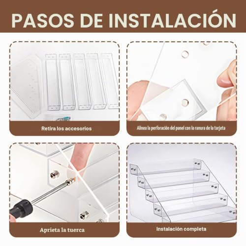 Miniatura 2 de Xiyaxivici Organizador De 5 Niveles Para Cd, Dvd, Expositor De Acrílico Para Cd, Ofrece Espacio Para 40 Fundas De Cd, 31 X 27,4 X 19,6 Cm