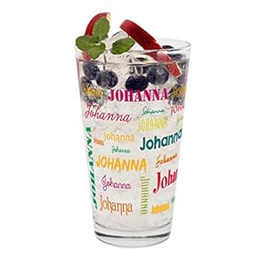 Herz & Heim Trinkglas mit Namen