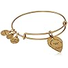 Alex and Ani A16EB101RG Guardian Angel Expandable Wire Gold Bangle Charm Bracelet