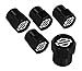 Harley-Davidson Black Valve Cap Covers With Outline Of Bar & Shield