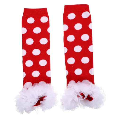 LIOOBO Christmas Leg Warmers for - Cozy for Newborns and - Perfect for Winter Wear and Holiday Outfits Stylish Red Long Socks
