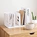 Mini półka na książki na biurko, drewniana półka na książki magazyny rekordy półka ekspozycyjna, półka na książki półka do przechowywania, organizer na biurko półka na książki przegródki segregatory