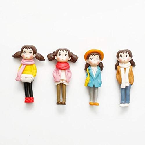Bloom Bagicha Miniature Girls - for Tray Gardening/Fairy Garden/Terrariums/Landscaping/Craft Model Work -Set of 4 pcs-image-39