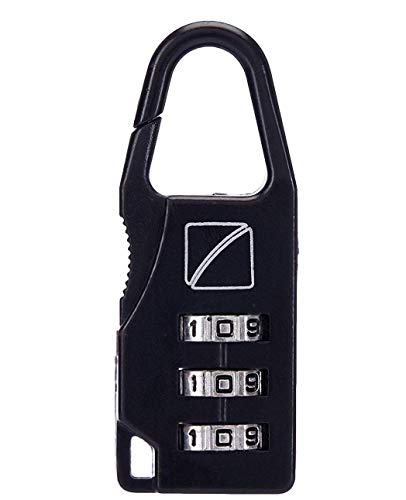 Image of Travel Blue Metal Travel Gold Luggage Lock May Black