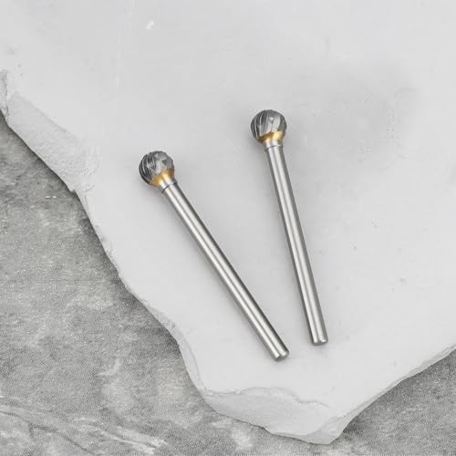 Image of 10pcs 6x6mm Solid Carbide Milling Cutter Compatible with Dremels Proxxon Ball Engraving Machine