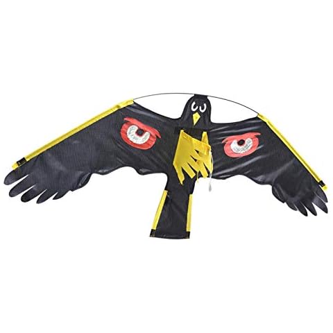 Nrkin Bird Scarer Kite Outdoor Garden Field Bird Control Repeller, Hawk Raptor Kite for Scaring Expelling Bird Insect Vole Mice, Outdoor Garden Field Protective Bird Scarer Cover