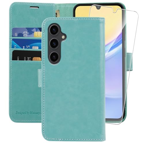 Coque Galaxy A16 MONASAY Flip Case en Cuir Idéale pour Vos Déplacements