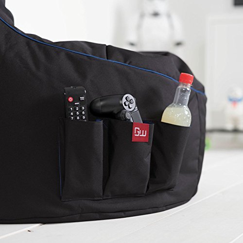 GAMEWAREZ Arctic Blizzard 2.0 Sitzsack – Gaming-Sitzsack mit Rückenlehne zum Zocken, praktische Seitentasche zur… – Bild 6