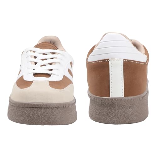 Image of Vendoz Women Sneaker | Cushioned Insole for Comfort | Stylish Lace-Up Design | Lightweigh & Perfect for Casual Outfit for Girls CNV7030