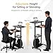 Mount-It! Rolling Desk Adjustable Height up to 54.7