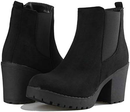 platform slip on boots