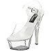 Pleaser KISS-208, Damen Plateau, Transparent (Clr/clr), 43 EU (10 UK) (13 M US)
