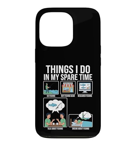 Things I Do in My Spare Time Funny Fishing Angler Case for iPhone 13 Pro
