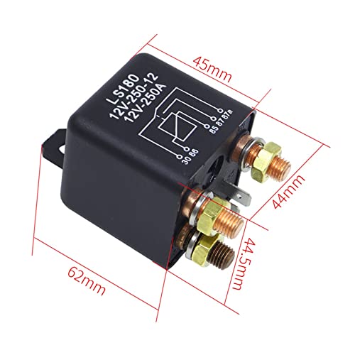 Relé de arranque para coche con alta corriente 250A 12V y 5 pines tipo starting 3