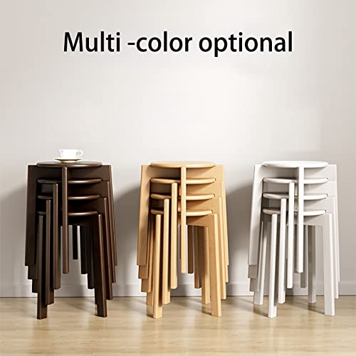 Tabouret en bois sans dossier empilable pour petits espaces de cuisine - 6